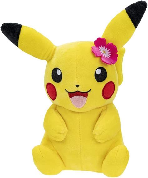 Pokemon Pikachu Red Flower Plush 20cm - GamesPlus Malta