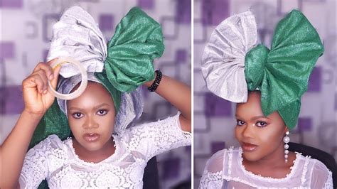 Wow I Tried Two Colour Bow Tie Gele Easy Gele Tutorial Easy Steps