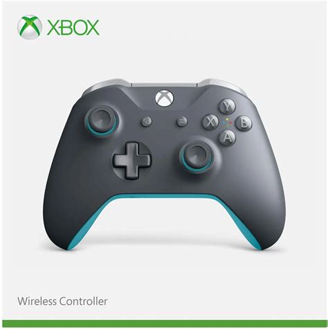 Microsoft Xbox One S Grey and Blue Controller [AM] - Consolevariations