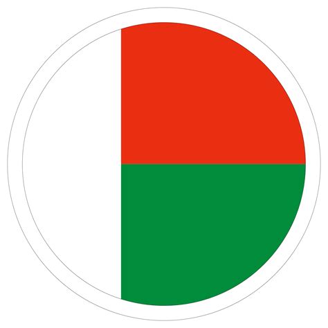 Madagascar flag. Flag of Madagascar in design shape 25862872 PNG
