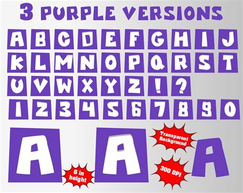 Pocoyo Alphabet Numbers And Symbols Png Dpi Etsy