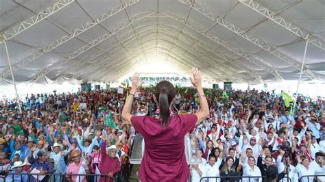 Claudia Sheinbaum Llama A Votar Por La 4T En Chiapas Para Que Sigan Los