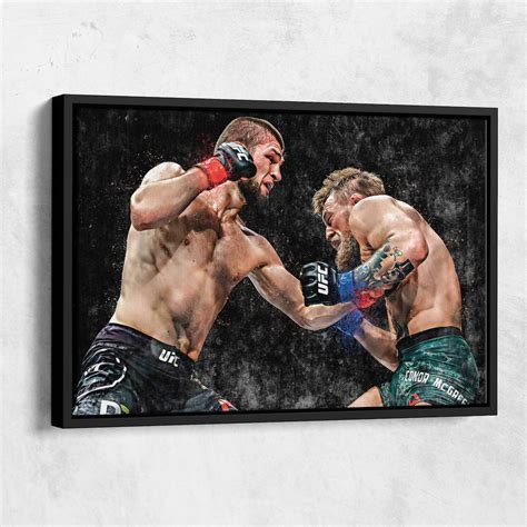 Khabib Nurmagomedov Vs Conor Mcgregor Poster UFC Hand Made Posters