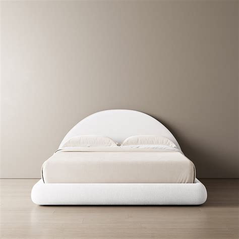 Marshmallow Bed Frame Curved Dreamy White