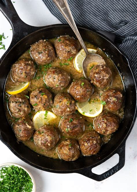 Baked Meatballs In Garlic Butter Sauce The Flavours Of Kitchen