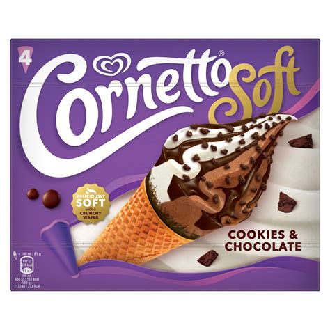 Cornetto Soft Chocolate Cookies 4 Pack 140 Ml Storefront EN