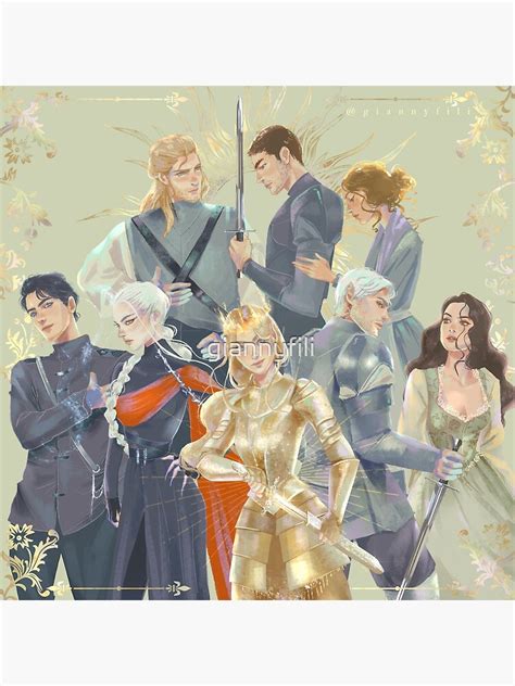 Throne Of Glass Fan Art Art Print For Sale By Giannyfili Redbubble