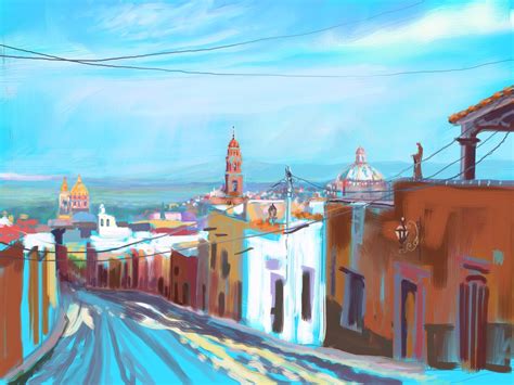 Mexico City Painting at PaintingValley.com | Explore collection of ...