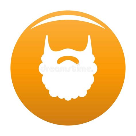 Naranja Mullida Del Vector Del Icono De La Barba Ilustraci N Del Vector