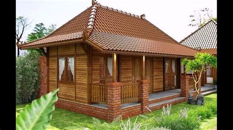 Contoh Desain Unik Artistik Rumah Kayu Minimalis Mungil Sederhana Youtube