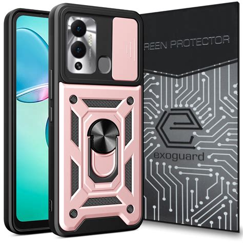 Etui Exoguard Camshield Szk O Infinix Hot Play Pancerne Case Obudowa Futera Ring