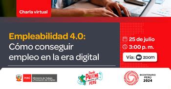 Charla Online Gratis Empleabilidad C Mo Conseguir Empleo En La