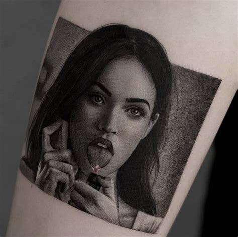 Megan Fox Jennifer’s Body Tattoo | Portrait tattoo, Tattoos, Body ...