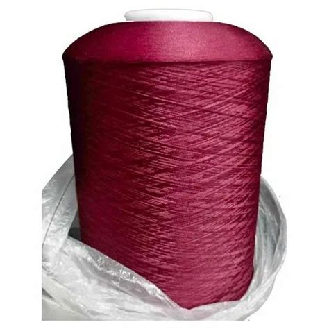 Twisted Maroon Dyed Polyester Yarn For Textile Industry Count 30 At