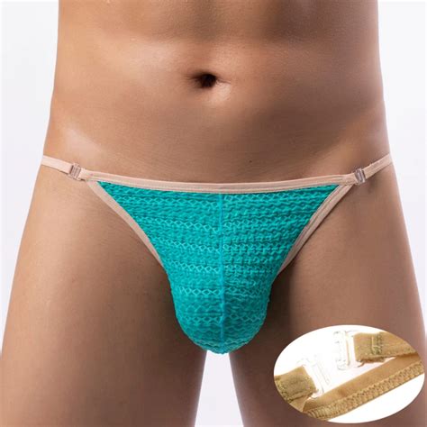 Men Thong Sexy Panties Datchable Waistband Men Underwear Bikini Mens Thongs And G Strings Cuecas