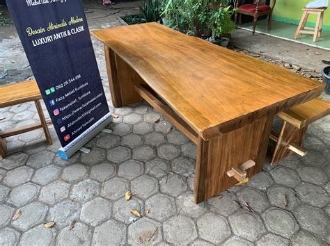 Meja Trembesi Suar Wood Solid Meh Jepara Pengrajin Mebel Jepara