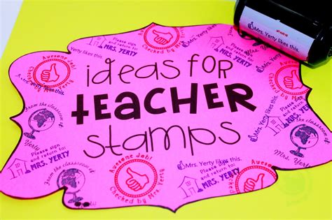 What Are Teacher Stamps And Its Amazing Uses Your Work Is Your Life