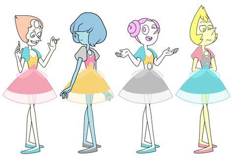 Pearls Outfits Edit By Bananimationofficial Steven Universe Gem