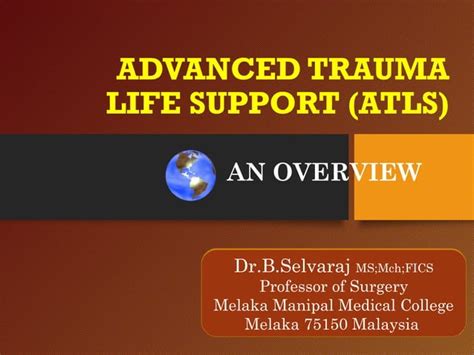 Atls Advanced Trauma Life Support Ppt