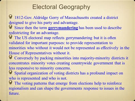 A Key Component Of The States Internal Political Geography Includes