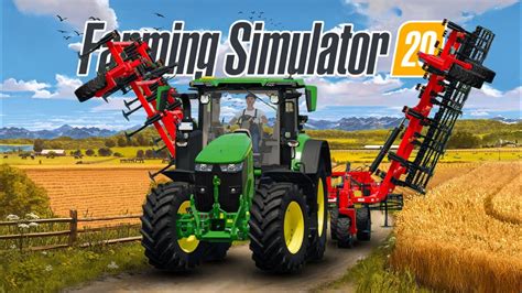 Use Big Cultivater With John Deere Tractor In Fs Farming Simulator