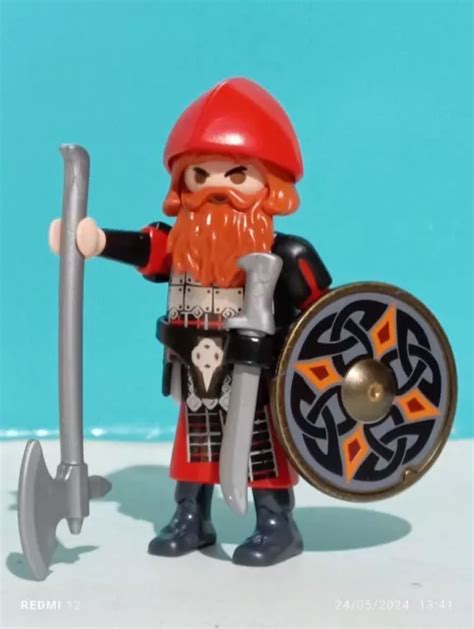 PLAYMOBIL FIGURINE GUERRIER Barbare Viking Gaulois Gaulois Barbares