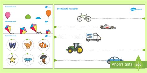 Actividades Con Tijeras Para Recortar Preescolar Twinkl