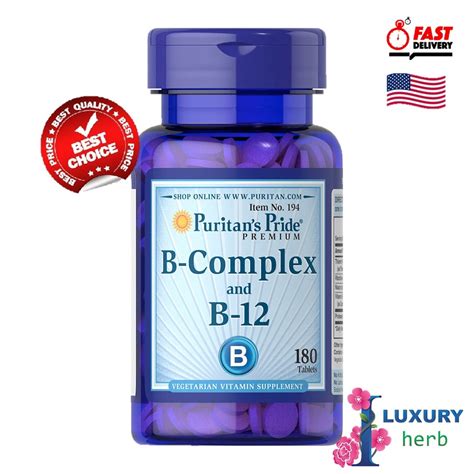 B Complex And Vitamin B Puritan S Pride Tablets Exp