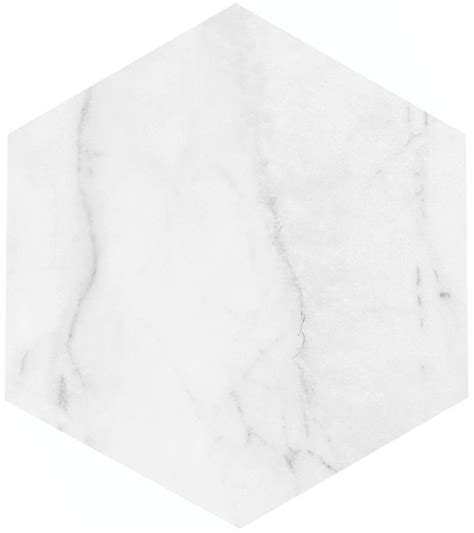 Satori Regent Carrara Nevoso Hexagon 8 In X 10 In Matte Porcelain Floor And Wall Tile 044 Sq