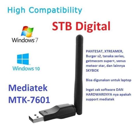 Promo WIFI Adapter STB MT7601 chip USB Wifi Receiver untuk STB digital ...