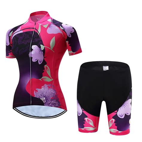 Teleyi Women S Cycling Jersey Sets Summer Mtb Bike Jersey Clothes