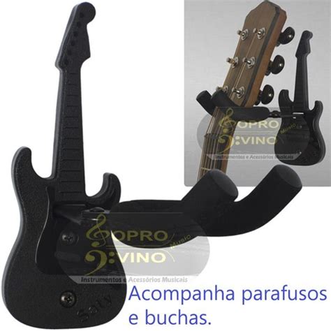 Suporte Parede Guitarra Baixo Violão Giratório Saty SPG20 nas