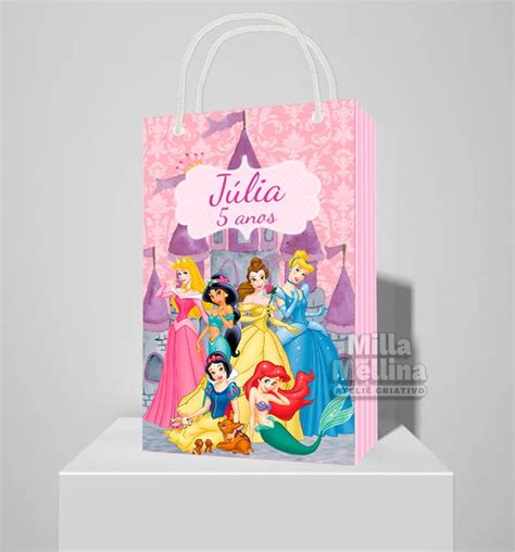 Sacolinha Princesas Disney M1 Elo7 Produtos Especiais