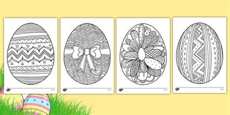 Easter Egg Mindfulness Colouring Sheets Easter Egg Mindfulness