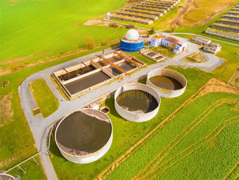 Biogas Plant And Farm Stock Image Image Of Energy European 93696597