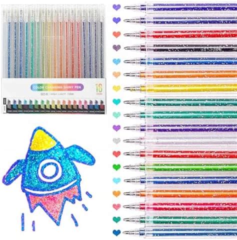 Glitter Gel Pen Neon Glitter Gel Pens Art Marker For Adult