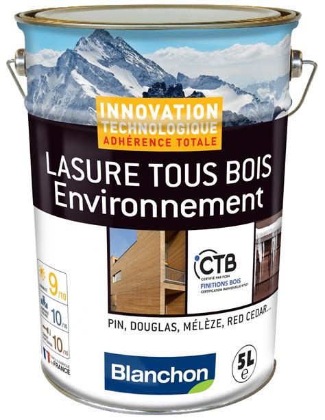 Lasure Tous Bois Environnement Blanchon 5L Sommabere