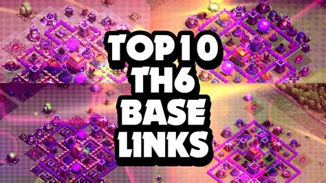 New Best Th6 Base Link War Trophy Base Top10 With Link In Clash Of Clans Th6 War Base 2023