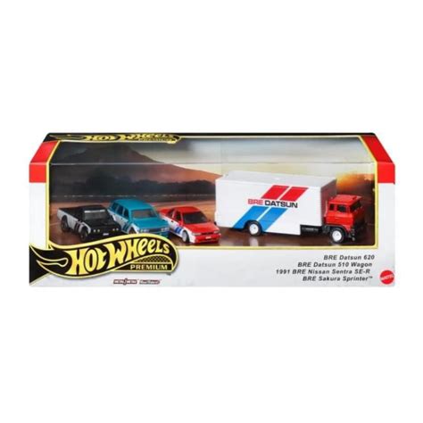 Hot Wheels Premium Box Set Bre Datsun 620 Datsun 510 Wagon Nissan Sentra Se R Sakura Sprinter