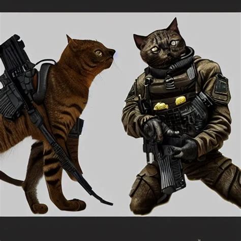 Special Forces Russian A Cat With A Gun Cat16 Commando Ca