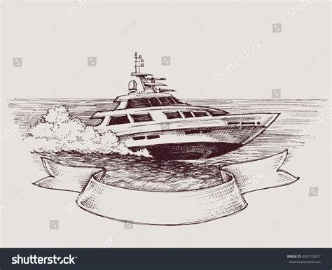 Vector Speed Boat Stock Vector (Royalty Free) 450119227