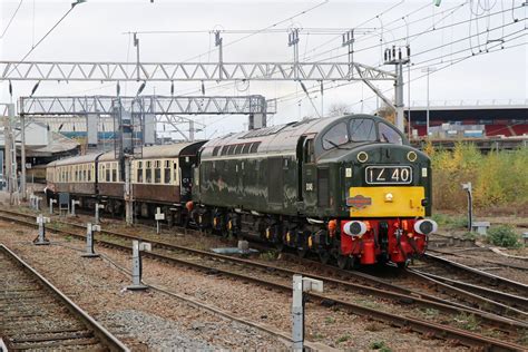 D345 Crewe Cfps Class 40 No D345 40145 Departs Crewe Work Flickr