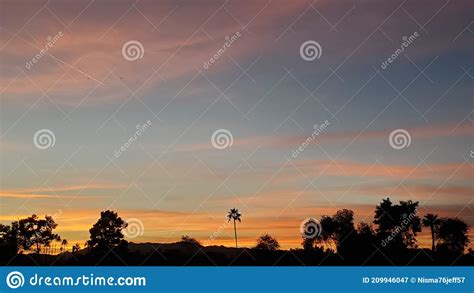 Sunset Behind The House Stock Image Image Of Plain 209946047