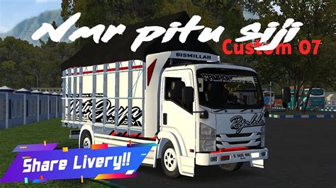 Share Livery Izuzu Nmr Pitu Siji Custom 07 Mod Bussid