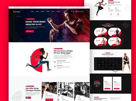 Physical Fitness Landing Page Design By Deft Digital On Dribbble