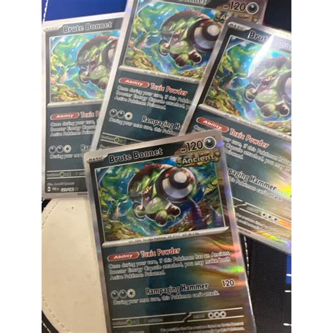 Pokemon TCG Paradox Rift Brute Bonnet Reverse Holo Holo Rare Shopee