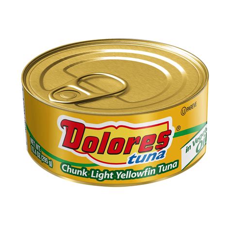 Dolores Tuna In Oil Chunk Light Yellowfin Tuna In Vegetable Oil