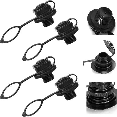 ANTHYTA 4 Pcs Bouchons De Valve Kayak En ABS Valve Boston Anti