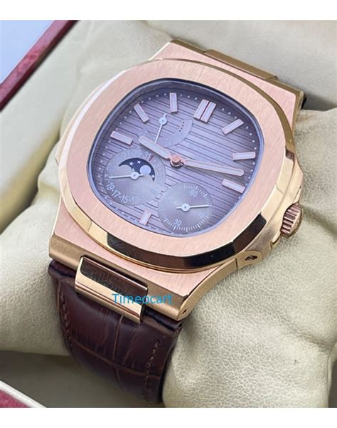 Patek Philippe Nautilus Moon Phase Power Resrve Brown