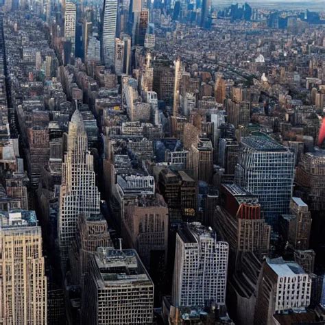 Saurons Eye On Top Of The Empire State Building Stable Diffusion